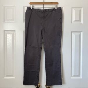 Banana Republic Ryan Fit Stretch Women's Size 12R Cotton Gray Straight Leg Pants
